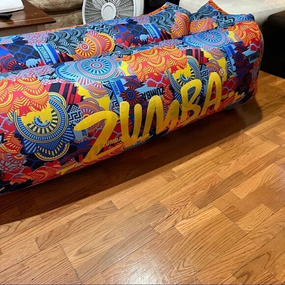 ZUMBA inflatable lounger with carry on tote. Super cute. *Make an offer! - Picture 10 of 17